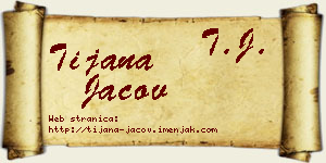 Tijana Jačov vizit kartica